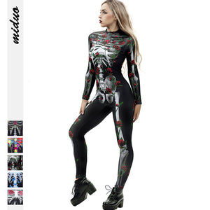 Halloween Eladó -Sexy Skeleton Bodysuit-[Ultima zi de promovare]