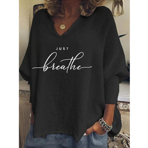 2023 Tricou pentru femei Just Breathe